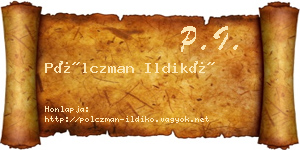 Pölczman Ildikó névjegykártya