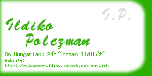 ildiko polczman business card